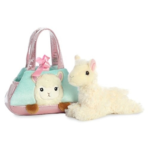 Aurora Peek a Boo-Llama Plush Pet Carrier Purse