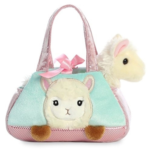 Aurora Peek a Boo-Llama Plush Pet Carrier Purse