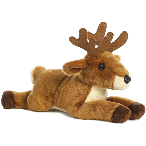AURORA  World Flopsie Animal Plush Tailed Buck In White