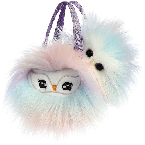 Aurora - Plush Pet Carrier - 5.5" Lilac Owl