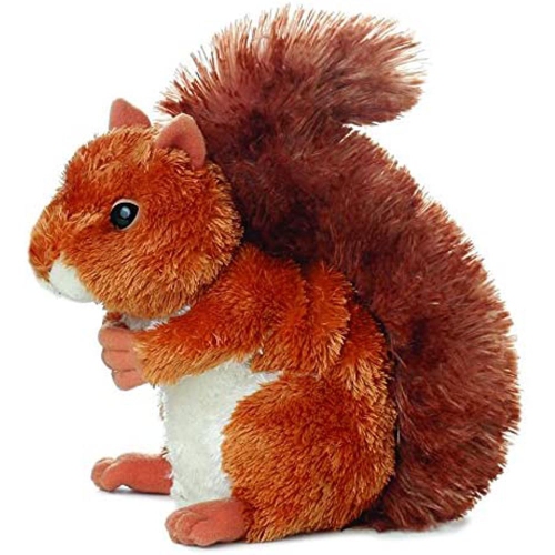 AURORA  Plush Nutsie Squirrel 6.5" By In Brown