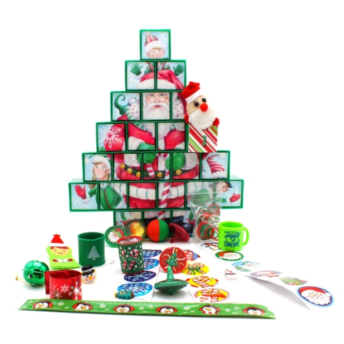 VERMONT CHRISTMAS  Secret Santa Advent Calendar Pre-Filled With 24 Toys/stickers