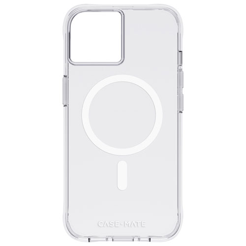 Étui rigide ajusté Tough Clear de Case-Mate avec MagSafe pour iPhone 14/13 - Transparent