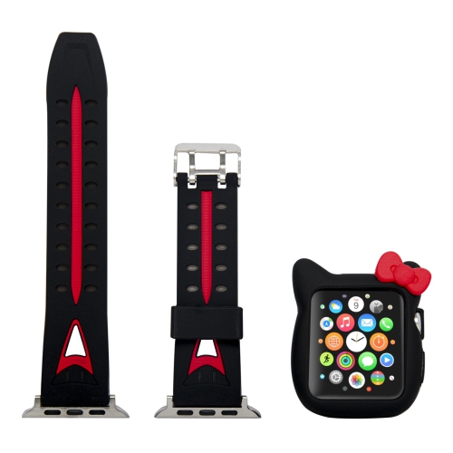 NAVOR  Soft Silicone Protective Cute Kitty Case Cover & Band for Apple Watch 42MM 44MM 45MM Series 1/2/3/4/5/6/7/8 In Multicolor