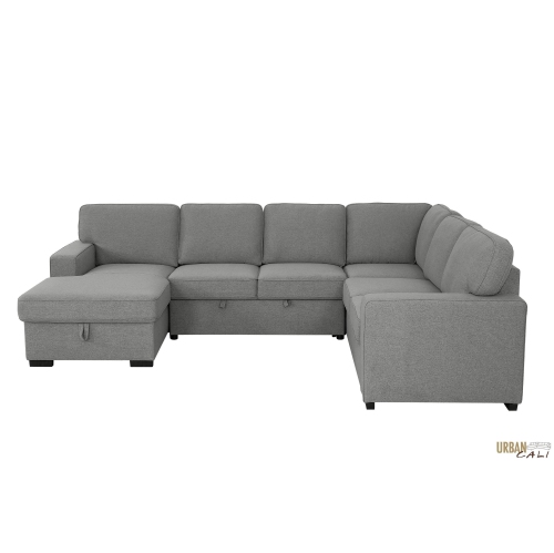 Urban Cali Santa Cruz Large Sleeper Sectional Sofa Bed with Left