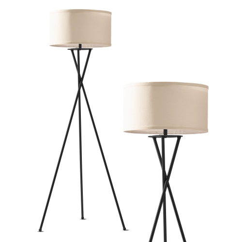 BRIGHTECH  Jaxon Led Tripod Floor Lamp - In Black