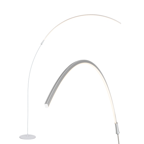 Sparq Arc LED Floor Lamp - Silver