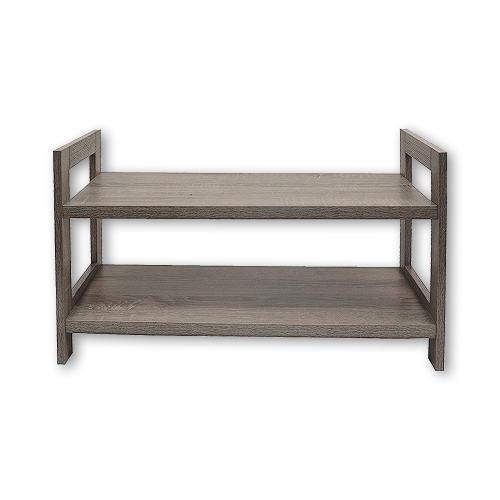 ITY International - 2 Tier MDF Shoes Rack, 27.5"x10.62"x15.75", Taupe Gray
