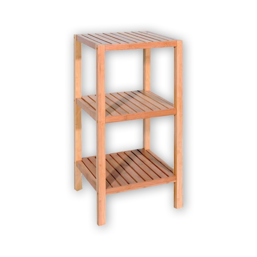 ITY INTERNATIONAL  - 3 Tier Bamboo Shelf, 14.5" X 13" X 31" In Beige