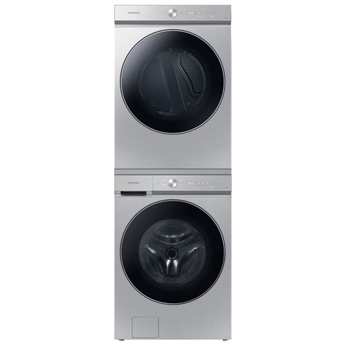 Samsung 7.6 Cu. Ft. Electric Steam Dryer (DVE53BB8900TAC) - Silver Steel