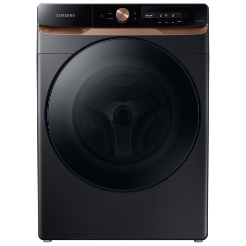 Samsung 5.3 Cu. Ft. High Efficiency Front Load Steam Washer - Black Stainless Steel