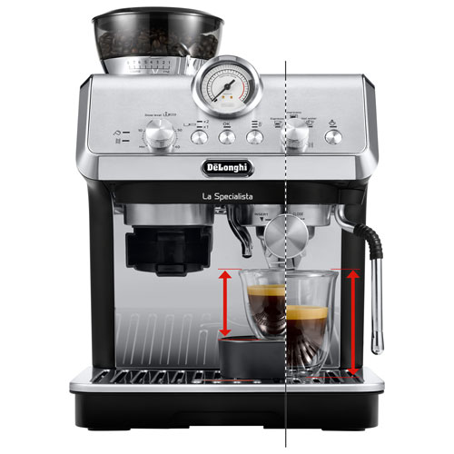 De'Longhi La Specialista Arte Espresso Machine with Frother and Coffee Grinder - Stainless/Black