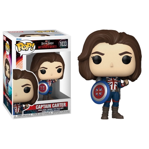 Funko Pop! Marvel Doctor Strange in the Multiverse of Madness Vinyl Bobble-Head Captain Carter #1033