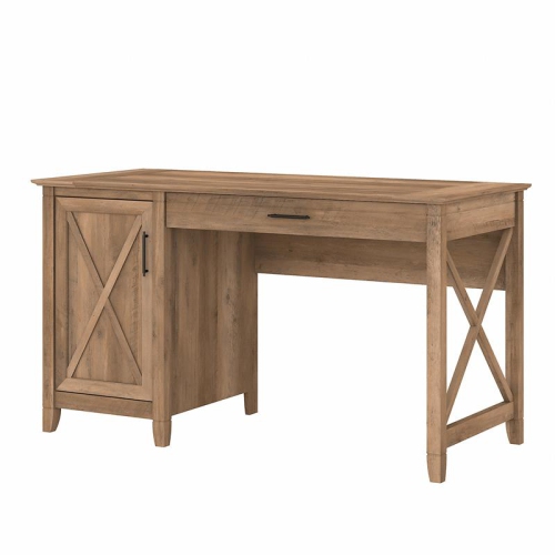 BUSH  Key West 54W Computer Desk With Storage In Reclaimed Pine - Engineered Wood