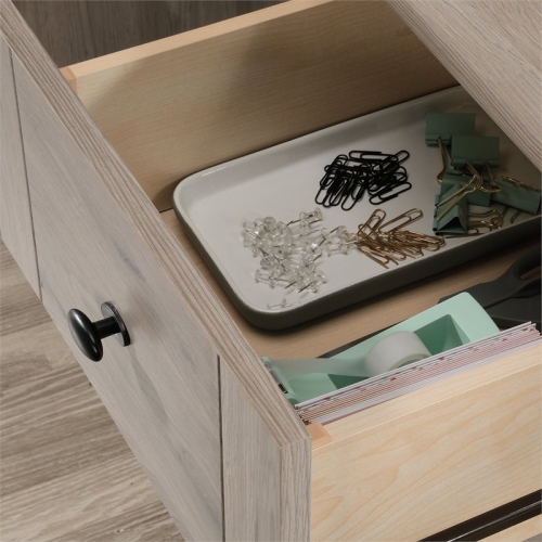 Sauder Select Simple Wooden Computer Desk in Laurel Oak