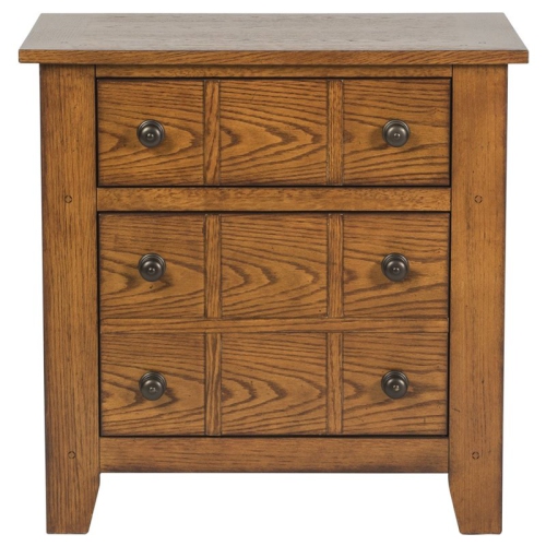 PEMBERLY ROW  2 Drawer Night Stand In Rustic Finish