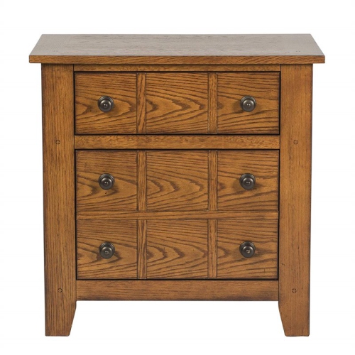 Pemberly Row 2 Drawer Night Stand in Rustic Finish