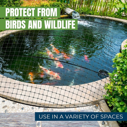 MEKKAPRO Heavy Duty Bird Netting Garden Nets for Fruit Vegetable Plant Trees | Deer Netting and Fencing | Anti-Bird Deer and Pests Net