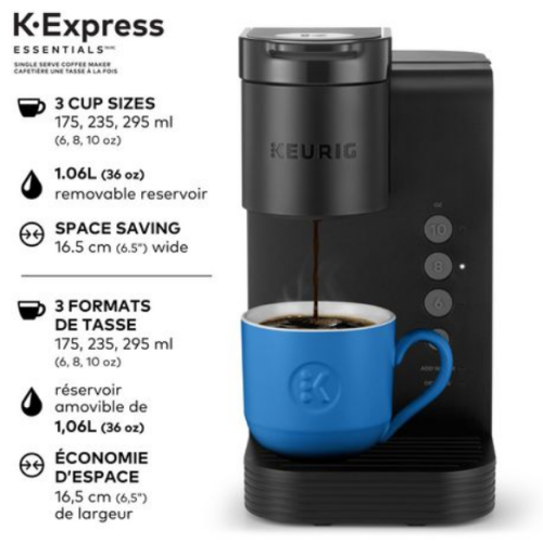 Remis à neuf -Cafetière pour une tasse K-Express de Keurig - Noir