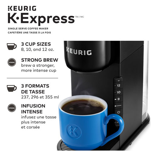 Remis à neuf -Cafetière pour une tasse K-Express de Keurig - Noir