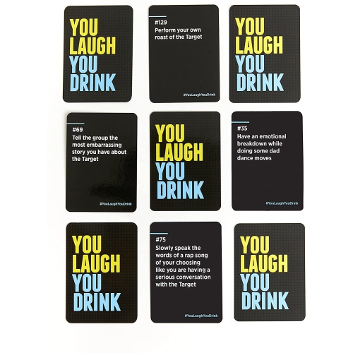 You Laugh You Drink - The Drinking Game for People Who Can't Keep a Straight Face [A Party Game]