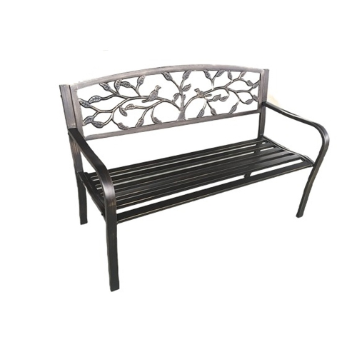 HI-LINE GIFT LTD  Bronze Tree Garden Bench 50 Inch Long