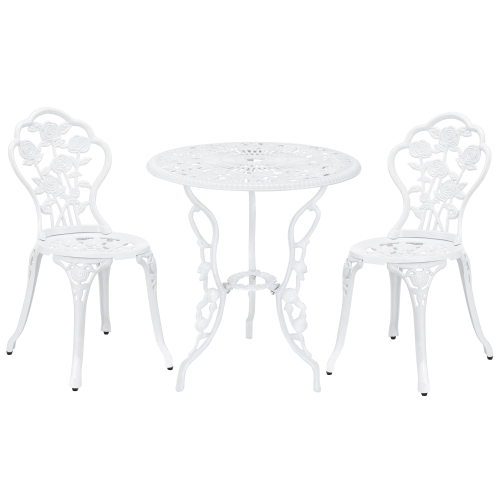HI-LINE GIFT LTD  Rose Bistro 3 PC Set In White