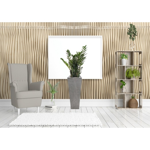 Hi-Line Gift Ltd 24In Square Black Plastic Planter