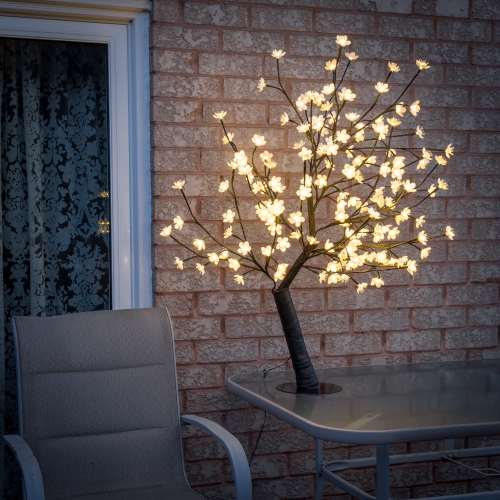 Hi-Line Gift Ltd Floral Lights- Outdoor Cherry Blossom Tree 160Warm White LED(Hi-Line Exclusive)(Hi-Line EXCLUSIVE)