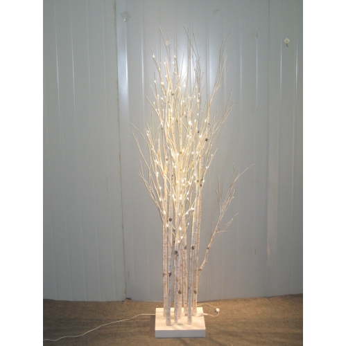 HI-LINE GIFT LTD  Birch Trees - 160 Leds In White