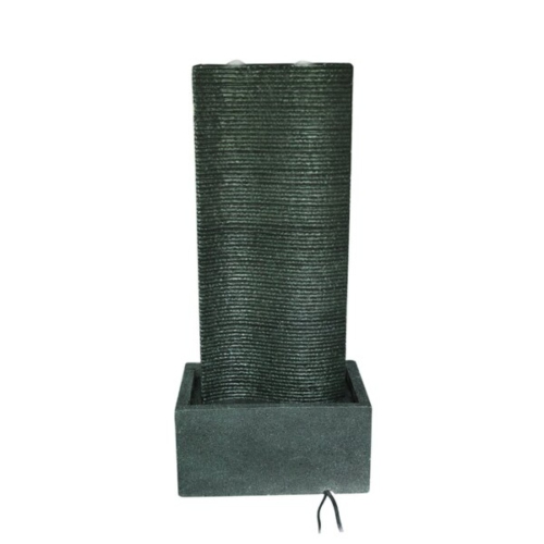 Hi-Line Gift Ltd Bubbling Curved Wall Fountain with LED Lights