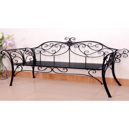 Hi-Line Gift Ltd Garden Bench Antique Black