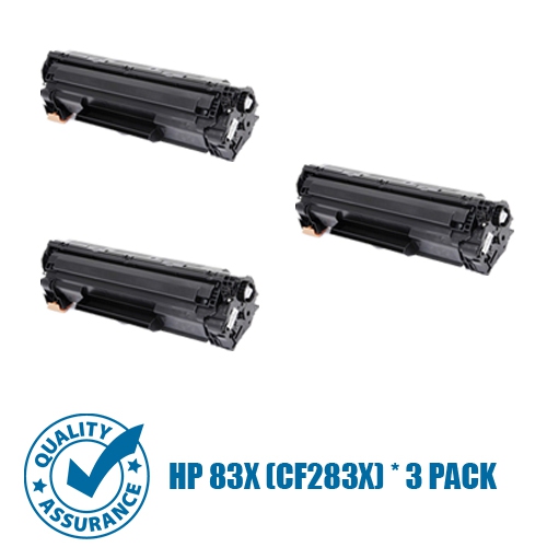 Printer Pro™ Compatible Replacement for 3 Pack HP 83X Black Toner Cartridge for HP Printer LaserJet Pro M201 M201dw M125 M127 M225dn M225dw
