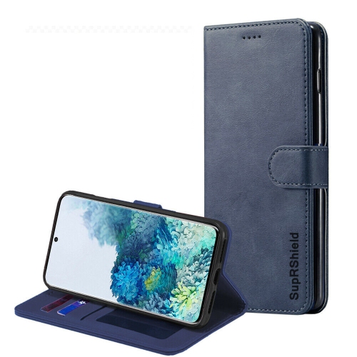 [SuperShield] Samsung Galaxy Note 20 Ultra Case Navy Blue SupRShield Wallet Leather Card Holder Flip Protective Shockproof Magnetic Case Cover