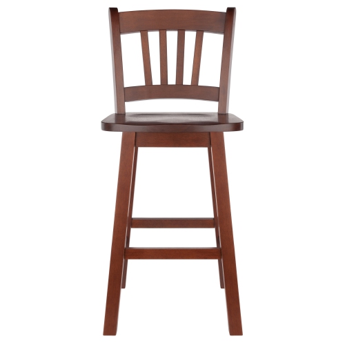 Winsome Wood Fina Swivel Seat Counter Stool, Walnut