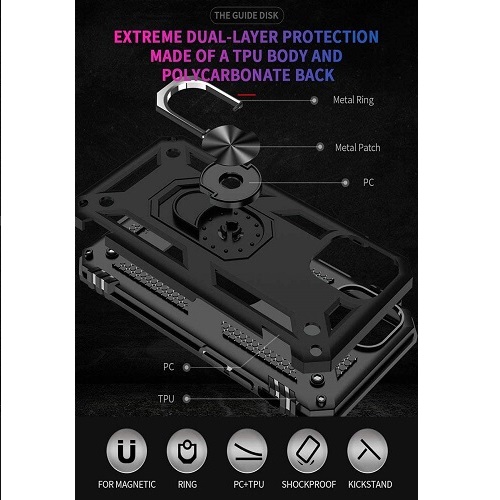 Apple iPhone SE 3rd Generation / iPhone SE 2nd Generation / iPhone 7/ iPhone 8 Case Dual Layered Holder Rugged, Heavy Duty, Tuff Cover