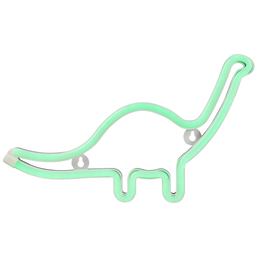 Brontosaurus LED NEON Dinosaur Wall Sign - 12" - Green