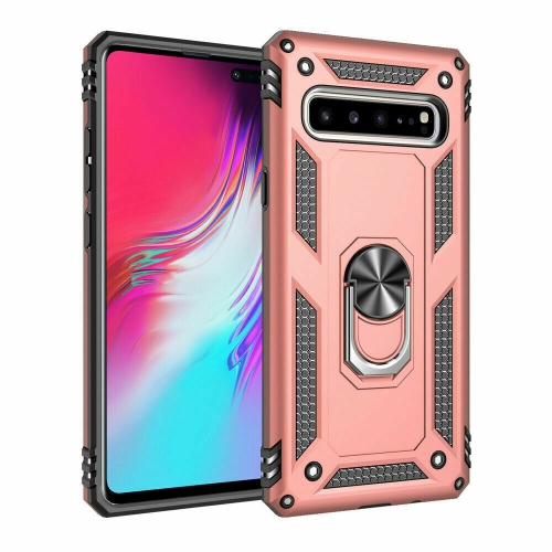 SUPERSHIELD  Samsung Galaxy S9 Plus Rose Military Grade 360 Degree Rotating Metal Magnetic Ring Car Mount Holder Kickstand Shockproof Heavy Duty Cover