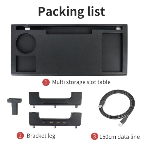 Monitor Riser Stand Laptop Stand Save Space Desk Organizer with Keyboard Organizer Space Black