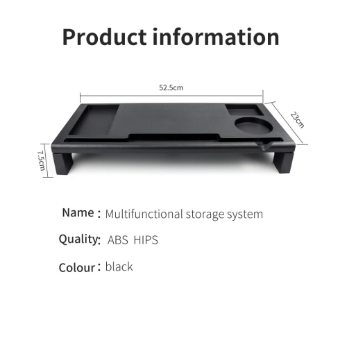 Monitor Riser Stand Laptop Stand Save Space Desk Organizer with Keyboard Organizer Space Black