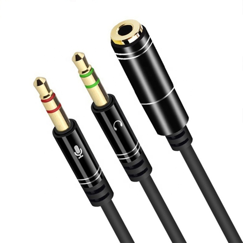 Câble répartiteur pour casque d’écoute pour prise de 3,5 mm d’ordinateur; convertisseurs pour PC 3,5 mm femelle à mâle