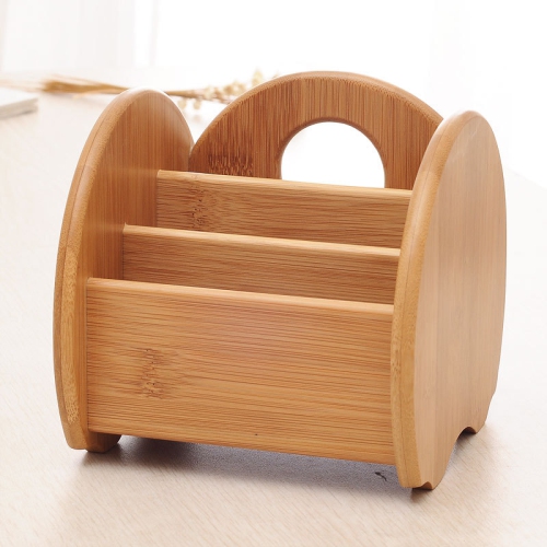 Durable Compact Bamboo Storage Wooden Dock Box Perfect for Electronics and Makeup for Kitchen, Bathroom, Bedroom