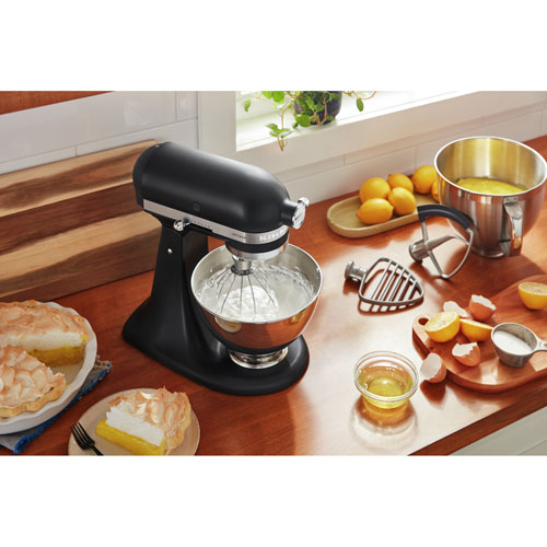 KitchenAid Artisan Tilt-Head Stand Mixer with Premium Accessory Pack - 5Qt - 325-Watt - Black Matte