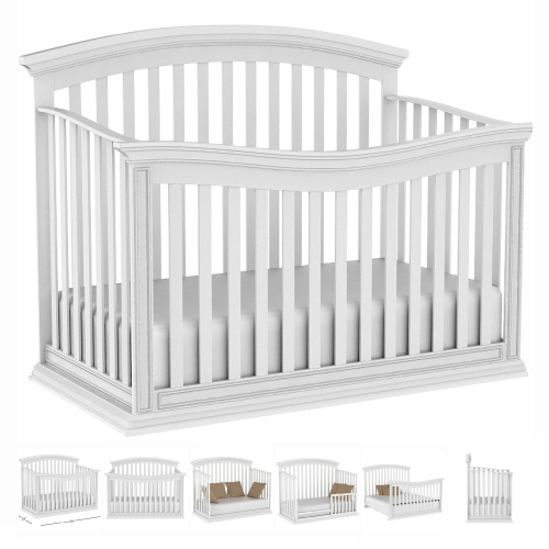 Bebelelo Starter Nursery kits 95 with helena convertible crib, baby double dresser and a mattress