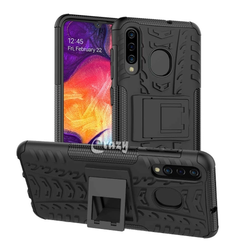 SUPERSHIELD  Samsung Galaxy A70 Case, Shockproof Heavy Duty Tough Kickstand Protective Rugged Case Cover In Black