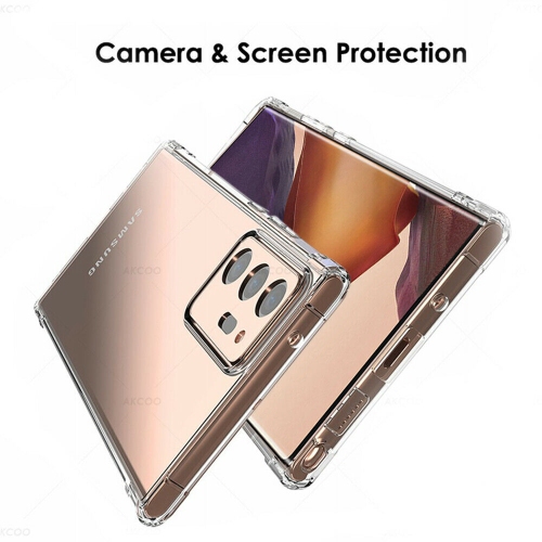 [SuperShield] Étui transparent antichoc robuste en gel transparent Air Cushion robuste protecteur arrière pour téléphone Galaxy Note20 de Samsung