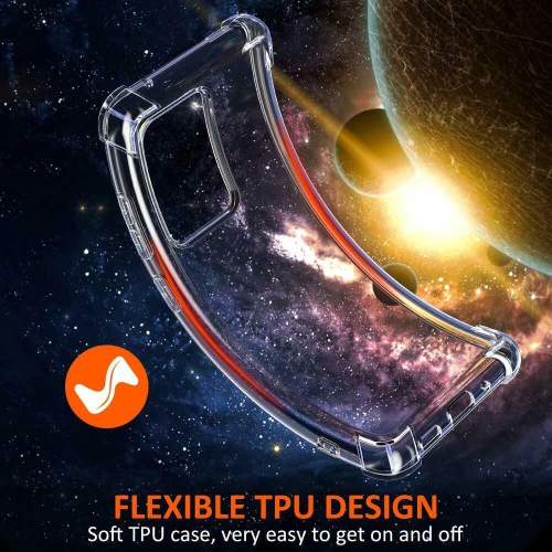 Samsung Galaxy S20 FE Clear Case Shockproof Tough Gel Transparent Air Cushion Heavy Duty Phone Back Cover Samsung S20 FE