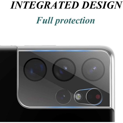 [ 3 Pack ] Protecteur d’écran pour objectif d’appareil photo Galaxy S21 Ultra de Samsung film en verre trempé antirayure