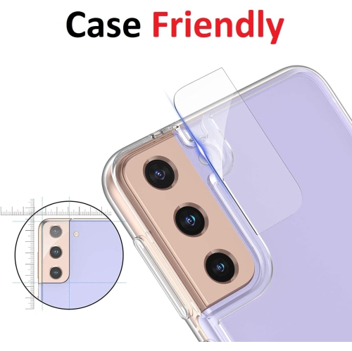 [ 3 Pack ] Protecteur d’écran pour objectif d’appareil photo Galaxy S21 Ultra de Samsung film en verre trempé antirayure