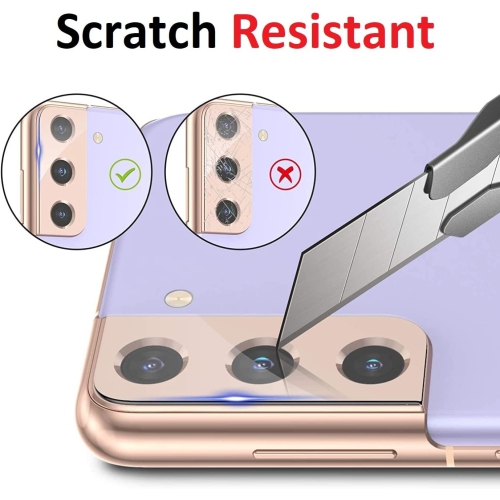 [ 3 Pack ] Protecteur d’écran pour objectif d’appareil photo Galaxy S21 Ultra de Samsung film en verre trempé antirayure